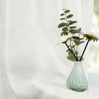 Couto Linen Blend Sheer Curtain Pair
