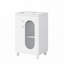 Meuble-lavabo de salle de bain avec lavabo en céramique, tablette à deux niveaux et tablette réglable-1198176042