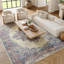 Tapis oriental ivoire / rose Burnie-1104575800