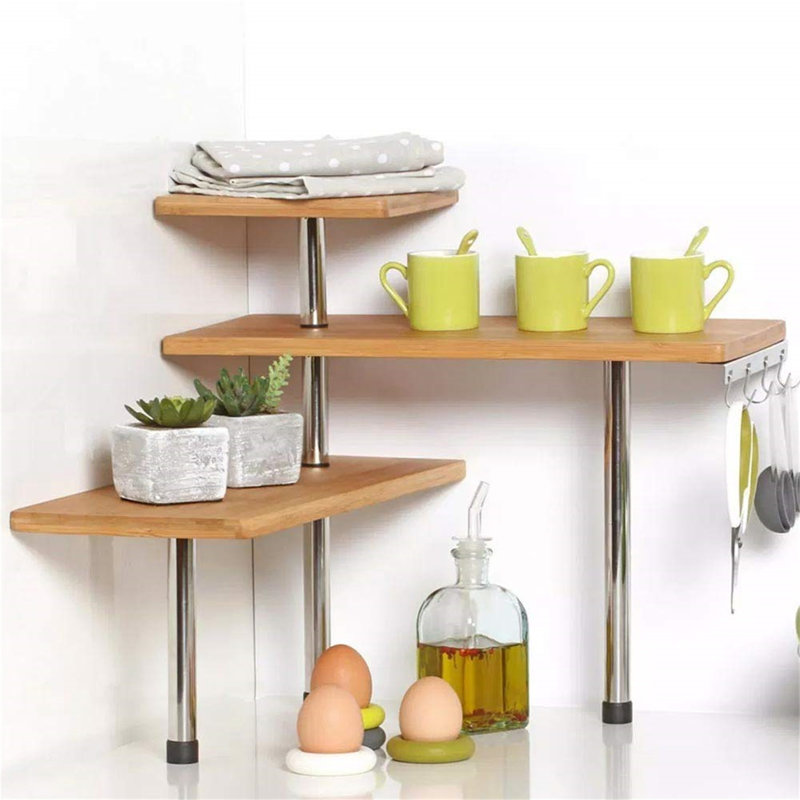 Leovanni Freestanding Wood Spice Rack