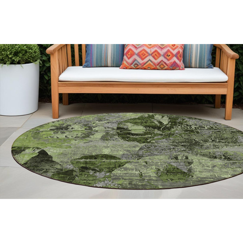 Tapis d'intérieur rond 8 po