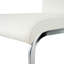 Table de salle à manger moderne simple en verre, plateau de table en verre trempé massif, pieds de table galvanisés, ensemble de chaises de salle à manger en polyuréthane blanc, convenant à une cuisine de restaurant (ensemble de 7)-1703391767-1703391786