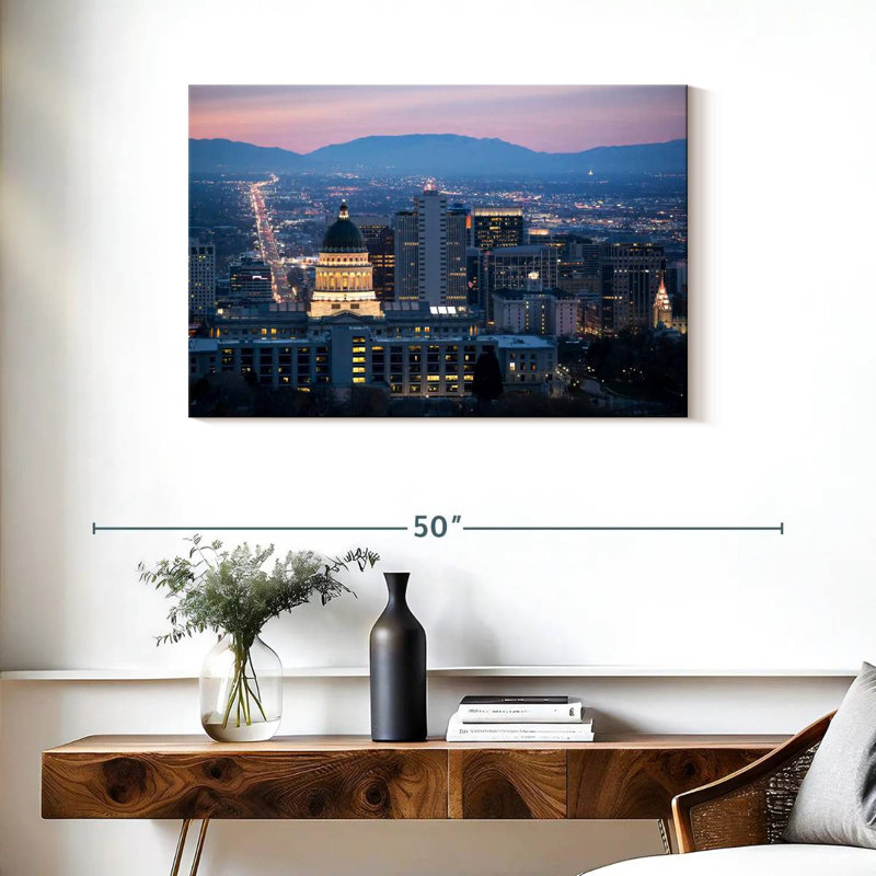 Salt Lake City At Dawn, H 24 po x l 36 po