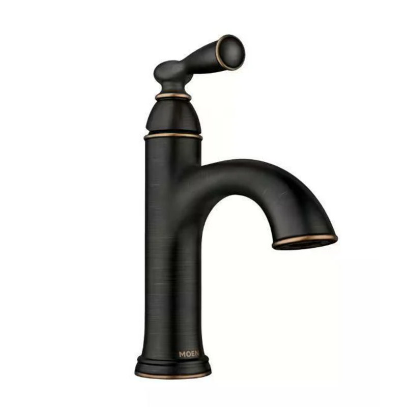Moen Banbury Single Handle Single Hole Bathroom Faucet, Oil Rubbed Bronze