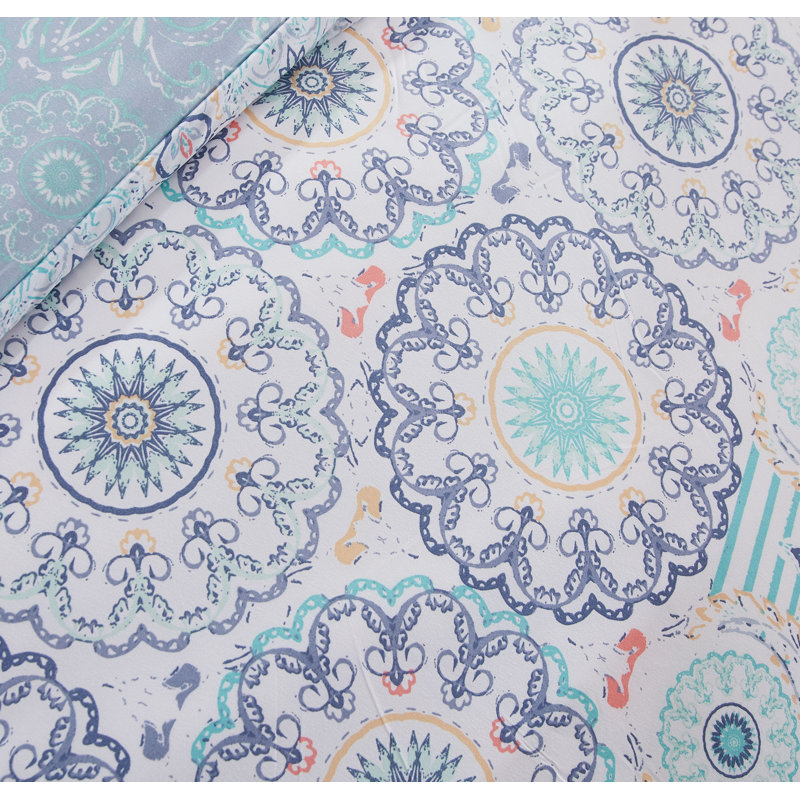 Floral Duvet Cover, Queen Duvet Cover + 2 Queen Shams
