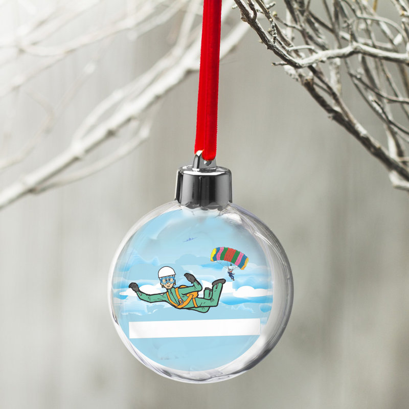 Ornement en forme d'ampoule de Noël personnalisé, Oui