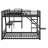 L-Shaped Bunk Bed With Loft Bed, Slide And USB Ports-1085951186