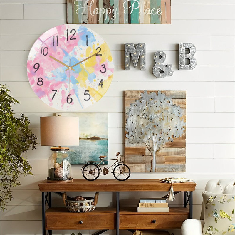 Horloge murale Pastel