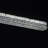 Height 138inch Stunning Crystal - embedded Rectangular Hanging Light