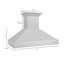 ZLINE 48 in. Satin Steel Wall Mount Range Hood and Stainless Steel Handle-65821147