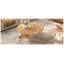 Table basse convertible 34,5 po en bois massif naturel à hauteur réglable 2-en-1