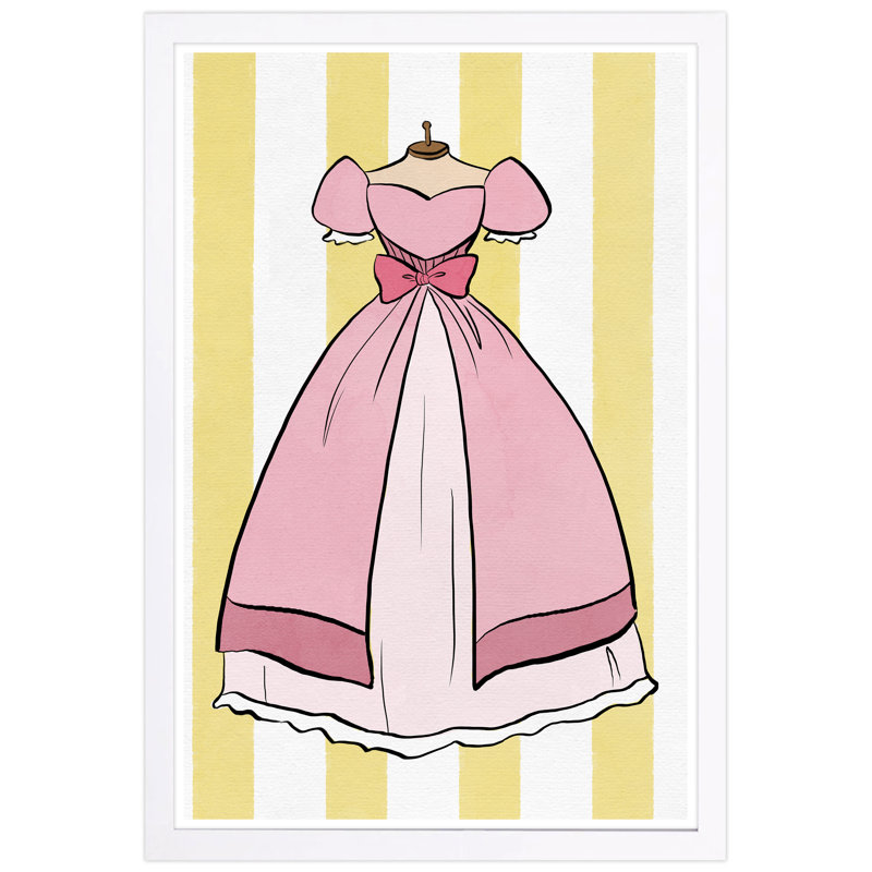 « princess commode », impression encadrée, Cadre blanc, H 13 po x l 19 po x P 0,75 po