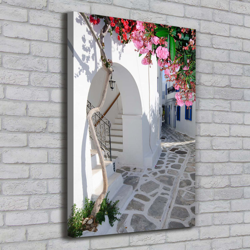 Greek Village - Wrapped Canvas Print