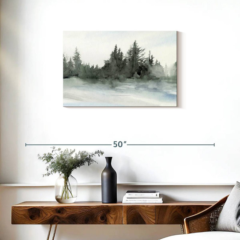 Alvord Evergreen au loin II, H 20 po x l 30 po