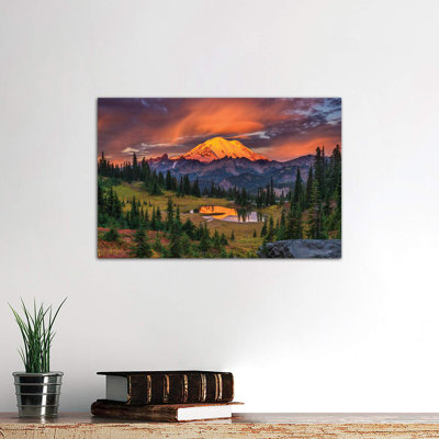 USA, Washington State, Mt. Rainier National Park at sunrise. by Jaynes Gallery - Photograph Print