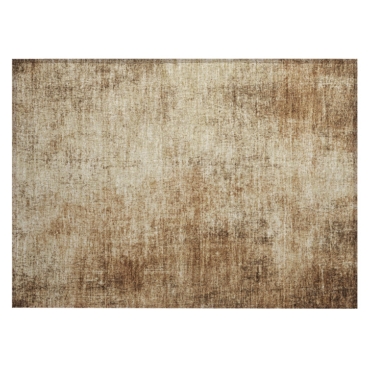 Machine Washable Indoor/Outdoor Xhevrie Beige Rug