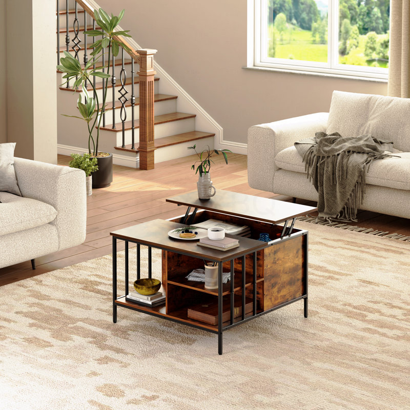 Table basse à plateau relevable avec rangement 31,5 po Farmable