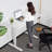 Hubing Electric Height Adjustable Standing Desk With 2 Usb Ports And 3 Power Outlets，4 Lockable Casters, 2 Hooks, Big Mouse Pad-87089529-107820744