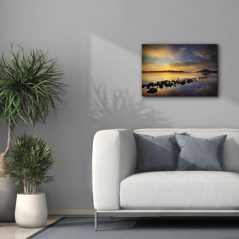 «Glass» par Patrick Zephyr, art mural sur toile, H 18 po x l 26 po x P 0,75 po