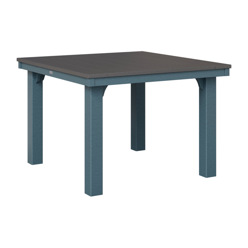 Homestead Outdoor Square Dining Table, Slate, Coastal Gray