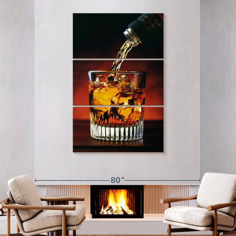 Yarlin Flowing Whisky, 74" H x 48" W