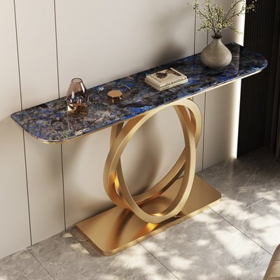 Modern-style metal console table