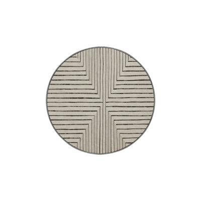 Machine Washable Gray Area Rug GSIX03645