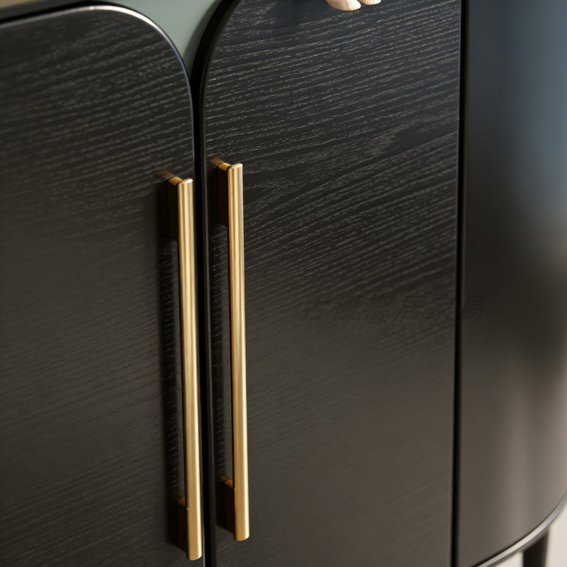 Buffet de style moderne et minimaliste, Noir
