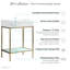 Pierre 24 Single, Freestanding, Open Shelf, Metal Frame Bathroom Vanity-59097696