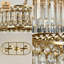 Lustre empire en métal et métal à 8 lumières l 29,5 po Jasya -786069732