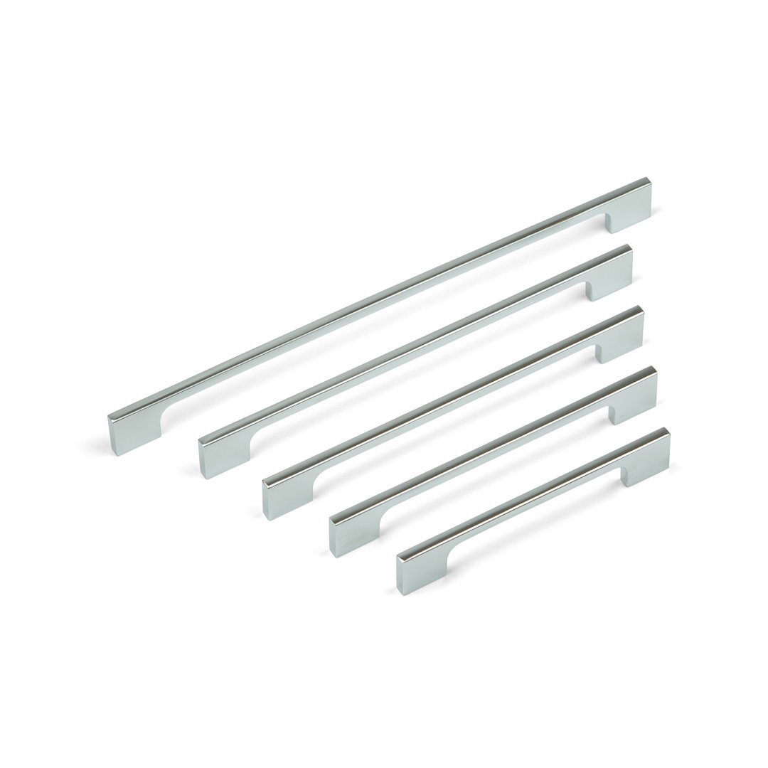 Polished Chrome Slim Squared D-Bar Handles