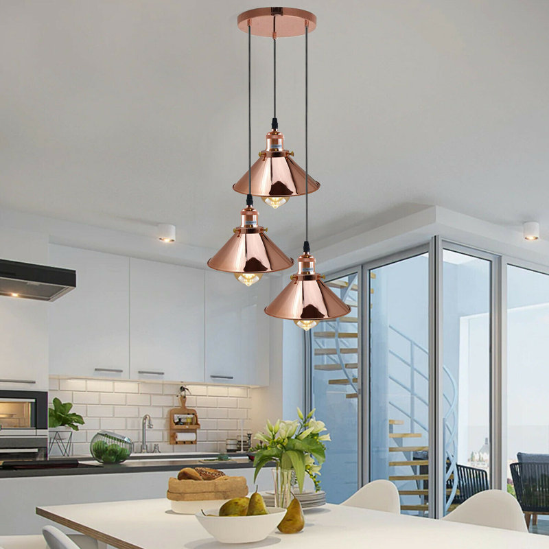 Comanche 3 - Light Cluster Pendant, Rose Gold