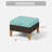 Salem Wicker Outdoor Patio Ottomans-96901702