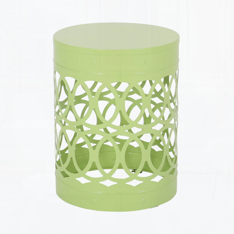 Outdoor Metal Side Table, Green