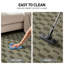 Tapis d'intérieur à poil long tissé à la machine à damier vert sauge-786313446-786313444