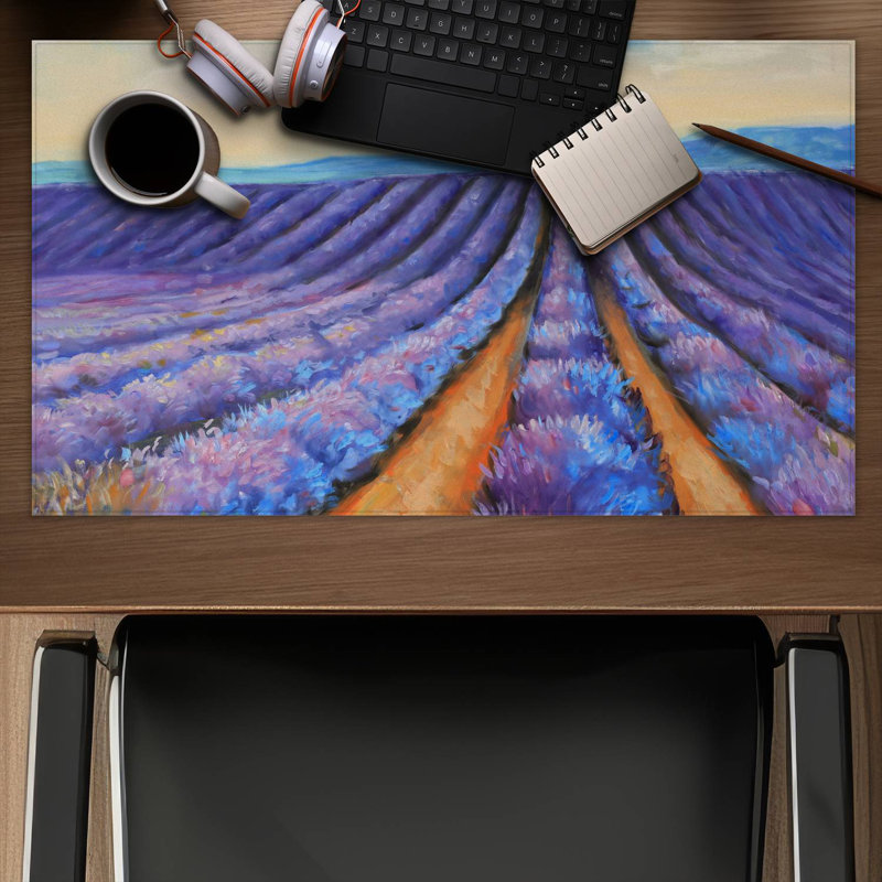 Lavender fields - 14.00"x24.25" Desk mat
