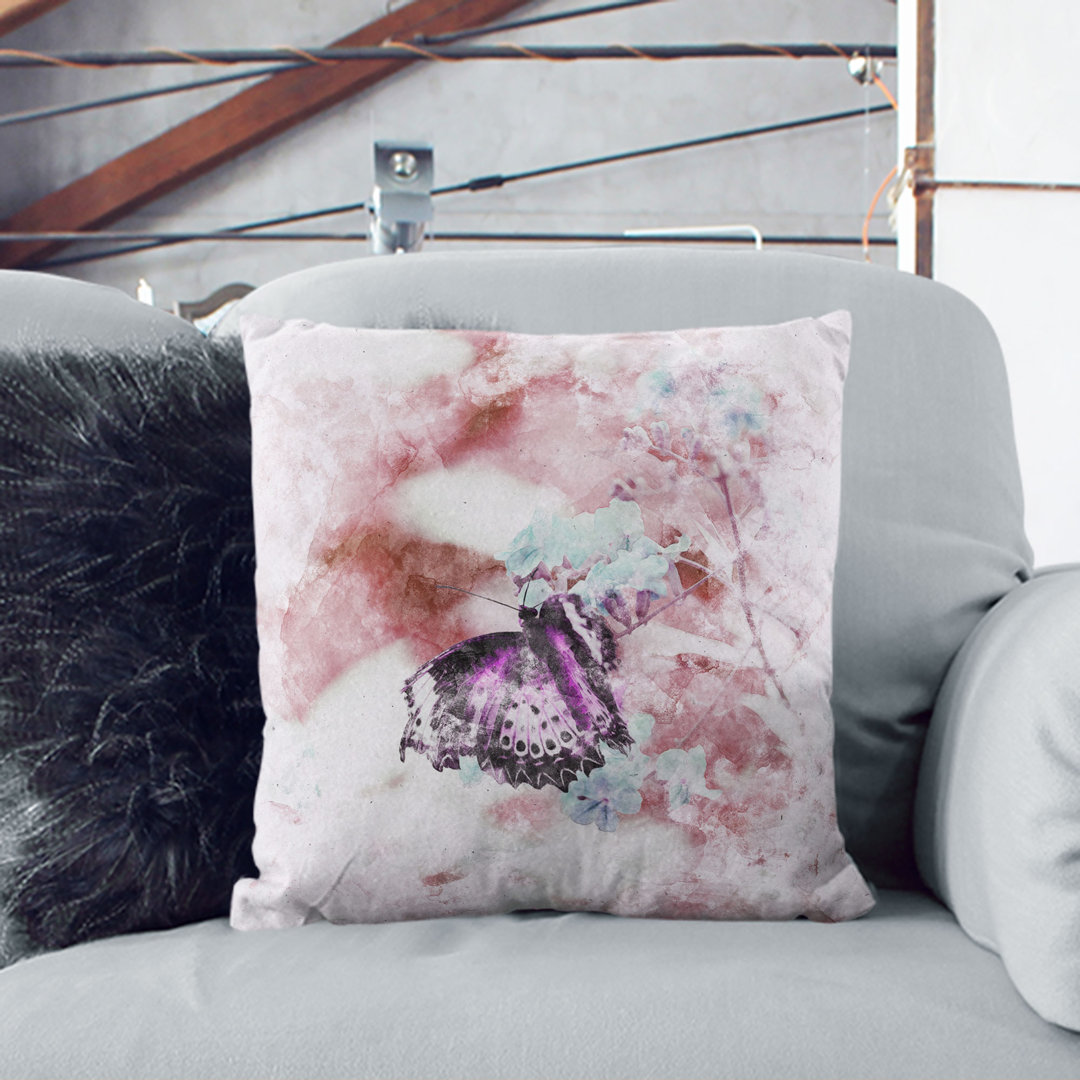 A Butterfly upon a Flower Cushion with Filling