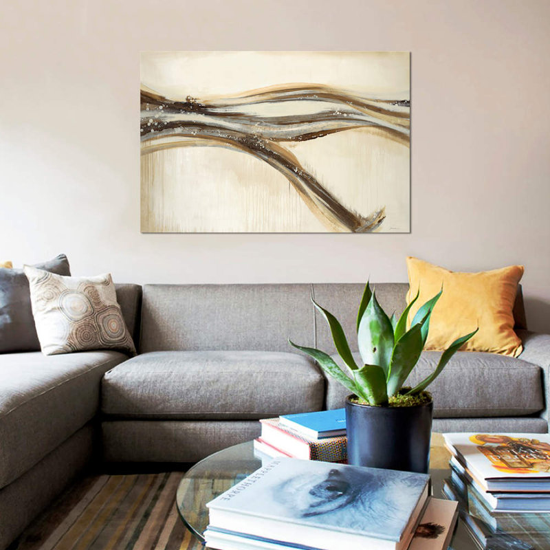 «Catching A Metallic Wave» par Liz Jardine, impression sur toile, H 18 po x l 26 po x P 1,5 po, Pas de tapis