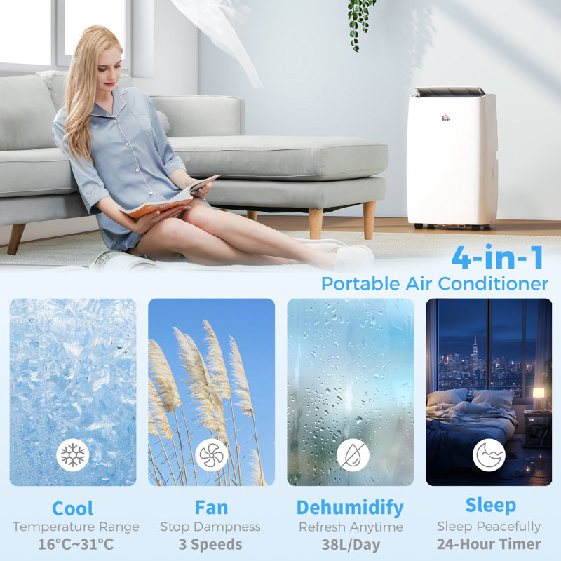 12000 BTU Portable Air Conditioner with Remote