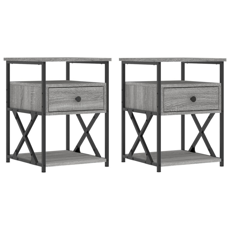 With a simple and compact design, these bedside cabinets fit easily into your bedroom or living room and add a timeless charm to your interior.