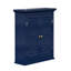 Glancy Two Shutter Doors Removable Wooden Corner Wall Cabinet-1462462047