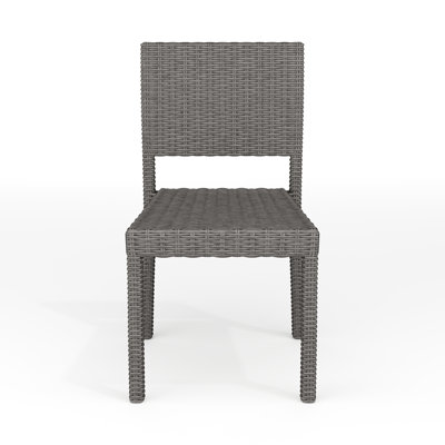 Martha Stewart Bedford Outdoor Rattan Wicker Stackable Side Dining Chair