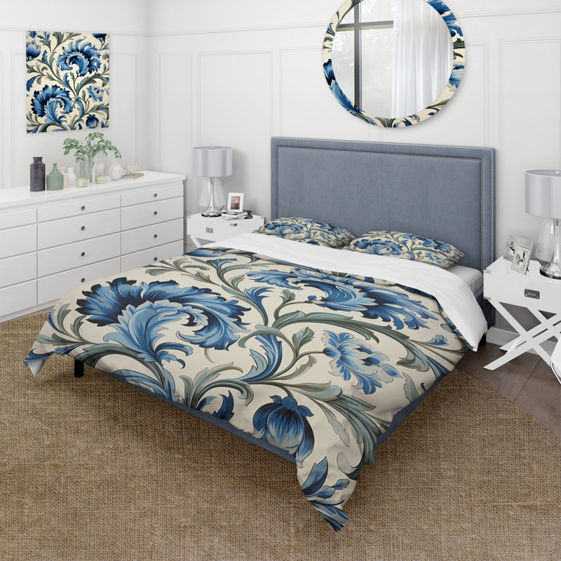 Ensemble de housse de couette floral 1, Housse de couette pour très grand lit et 2 très 