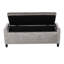 Horner 111cm Wide Velvet Tufted Rectangle Solid Colour Ottoman with Storage