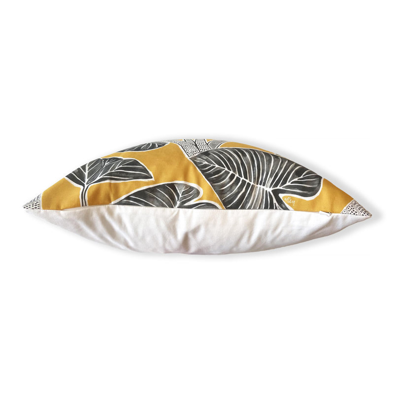 Floral Cotton Blend Reversible Pillow Cover