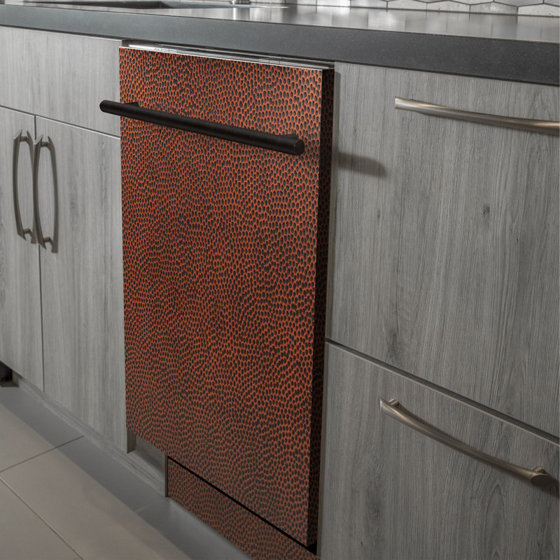 ZLINE 24 in. Fingerprint Resistant Control Dishwasher with Stainless Steel Tub and Style Handle, 52dBa