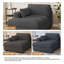 Chaise longue rembourrée avec coussin et pieds en bois massif l 42 po Stoneville-1265200190-1265200189