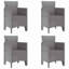 4 - Person Patio Dining Set with Rectangular Table , Cushions Included