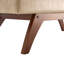 Banc rembourré en similicuir avec 4 pieds-604296617
