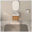 Petit meuble-lavabo à fermeture en douceur 16 po avec lavabo en résine